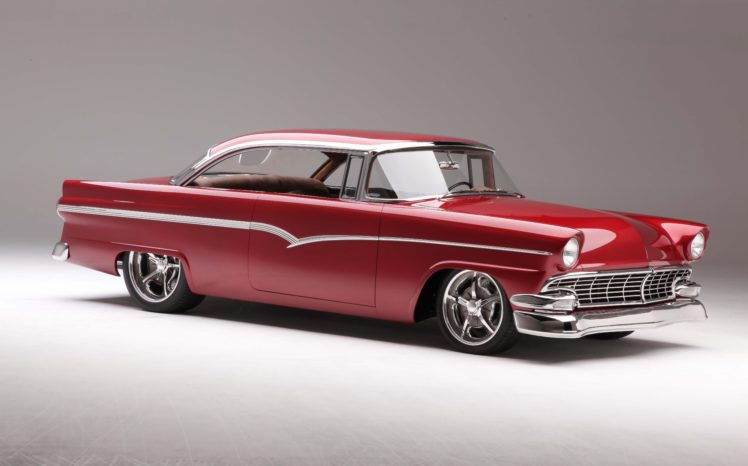 1956, Ford, Victoria, Cars, Classic, Red, Modified HD Wallpaper Desktop Background