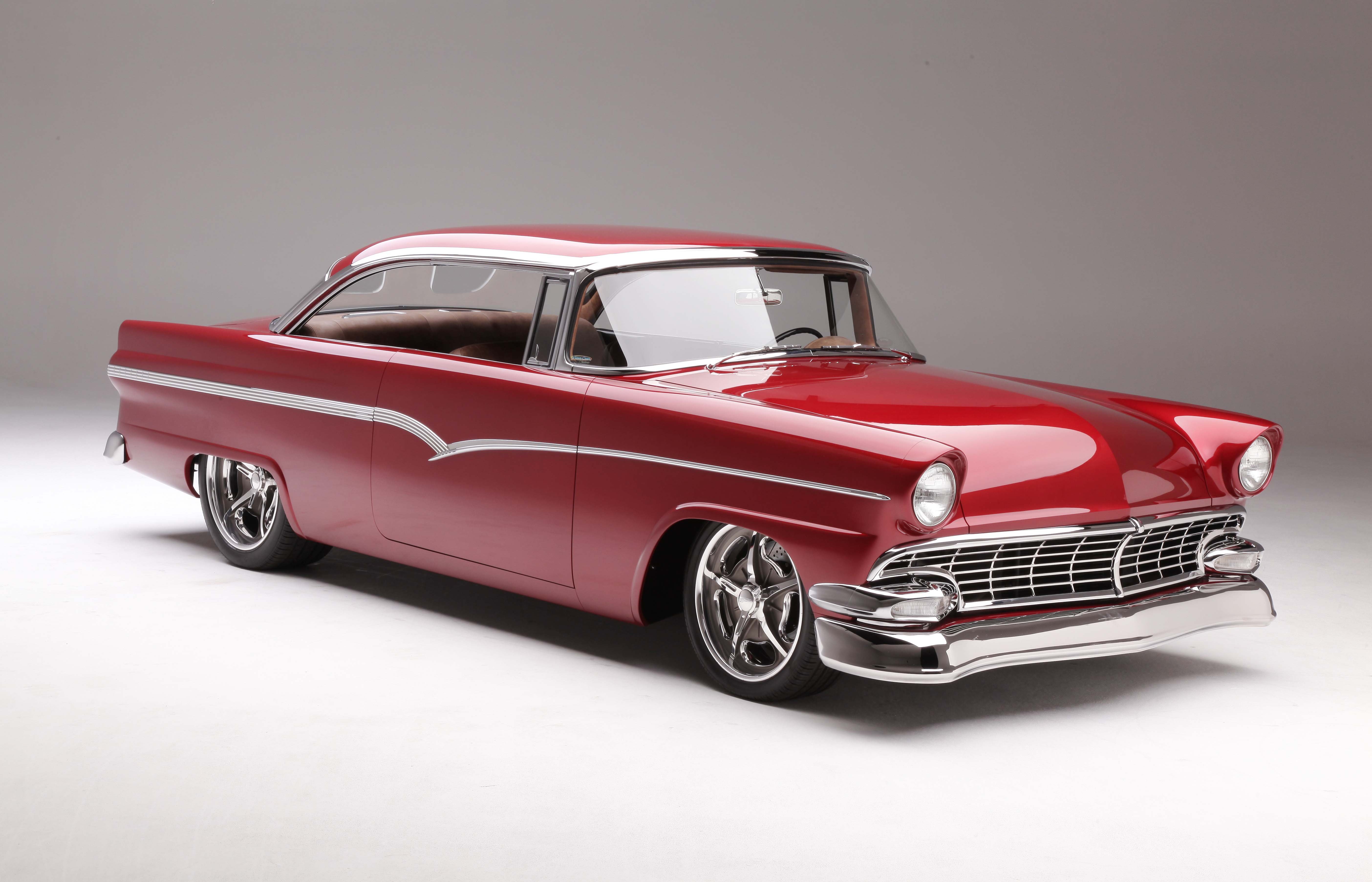 1956, Ford, Victoria, Cars, Classic, Red, Modified Wallpaper