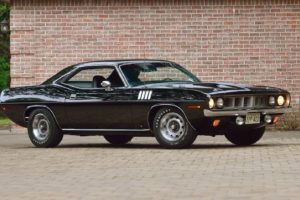 1971, Plymouth, Cuda, 340, Cars, Black, Muscles