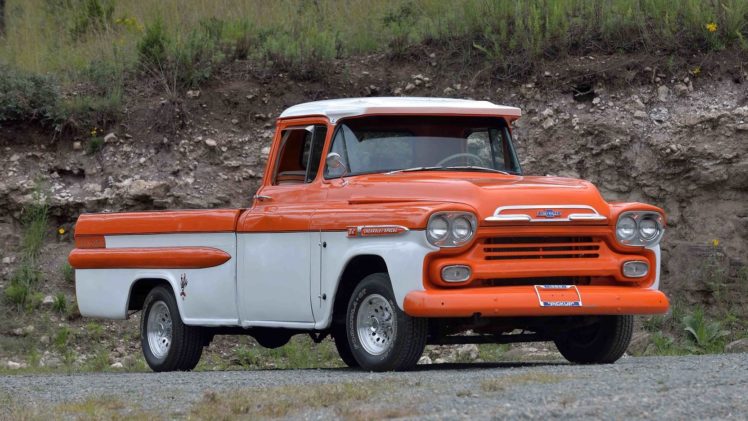 1959, Chevrolet, Apache, Pickup, Truck HD Wallpaper Desktop Background