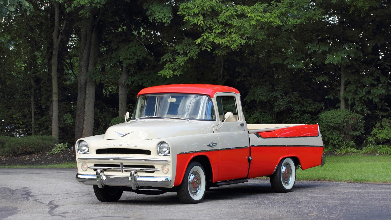 1957, Dodge, D100, Sweptside, Pickup, Truck Wallpaper