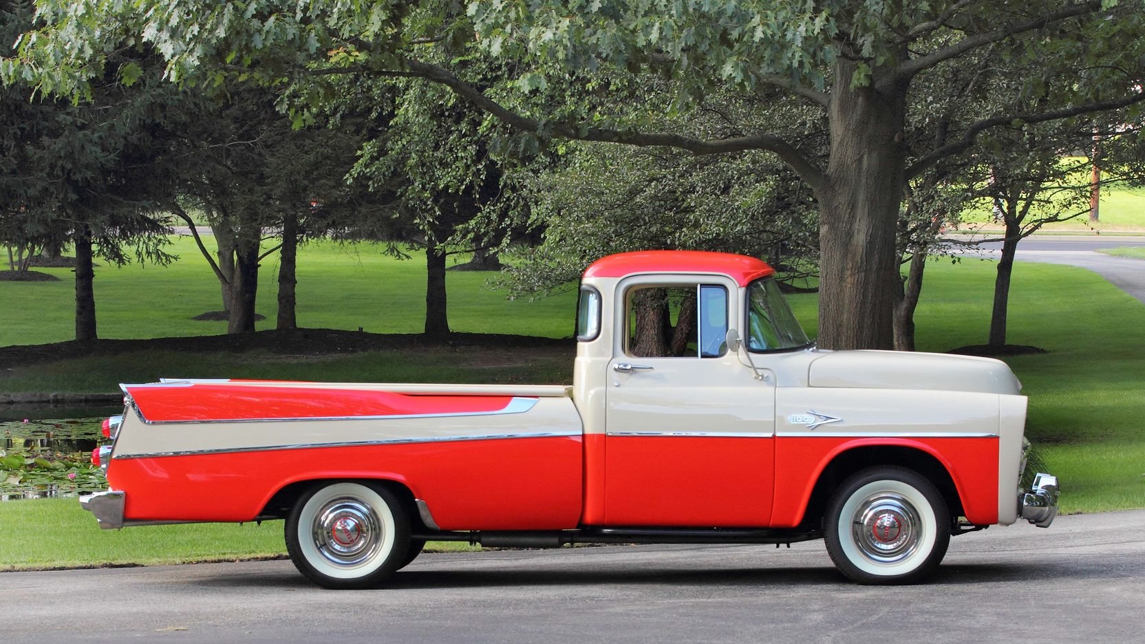 1957, Dodge, D100, Sweptside, Pickup, Truck Wallpaper