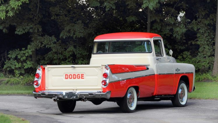 1957, Dodge, D100, Sweptside, Pickup, Truck HD Wallpaper Desktop Background