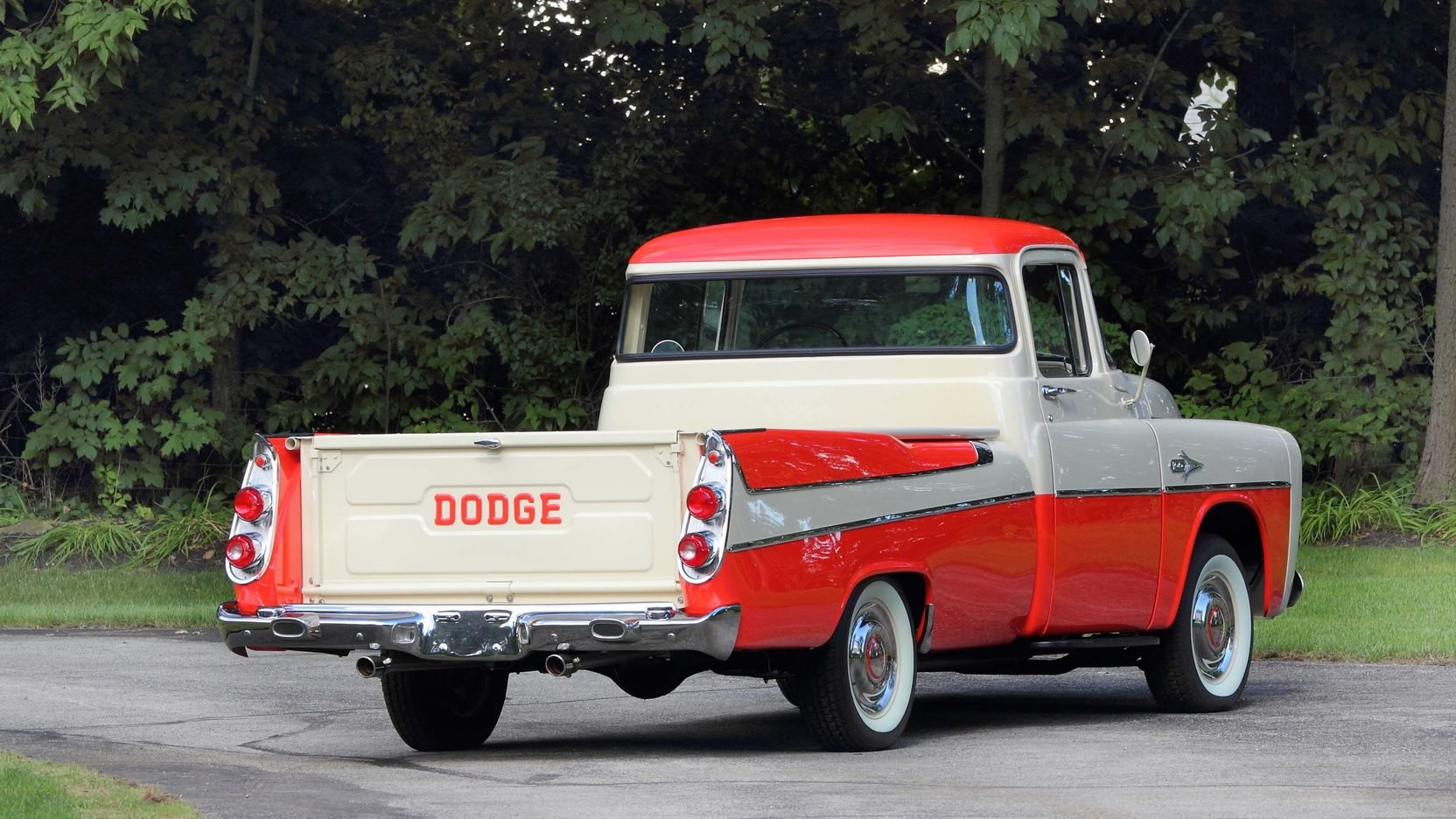1957, Dodge, D100, Sweptside, Pickup, Truck Wallpaper