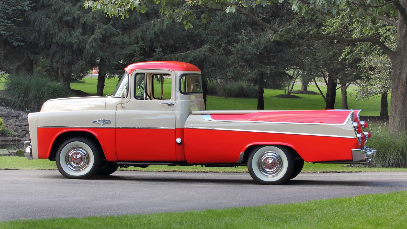 1957, Dodge, D100, Sweptside, Pickup, Truck Wallpaper