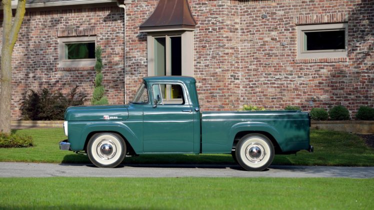 1959, Ford, F100, Pickup, Truck HD Wallpaper Desktop Background
