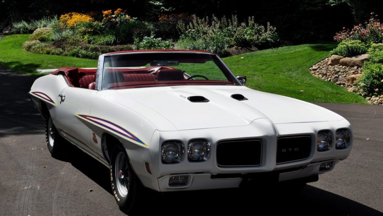 1970, Pontiac, Gto, Judge, Convertible, Cars, Muscles, White HD Wallpaper Desktop Background