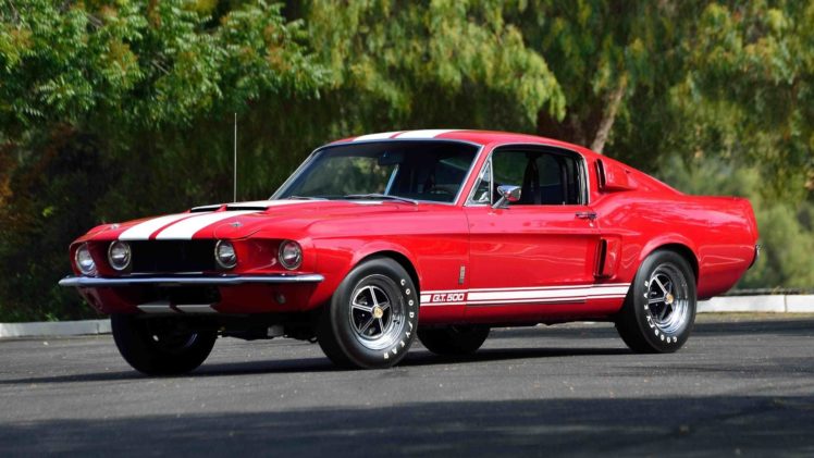 1967, Shelby, Gt500, Fastback, Ford, Mustang, Red, Cars HD Wallpaper Desktop Background