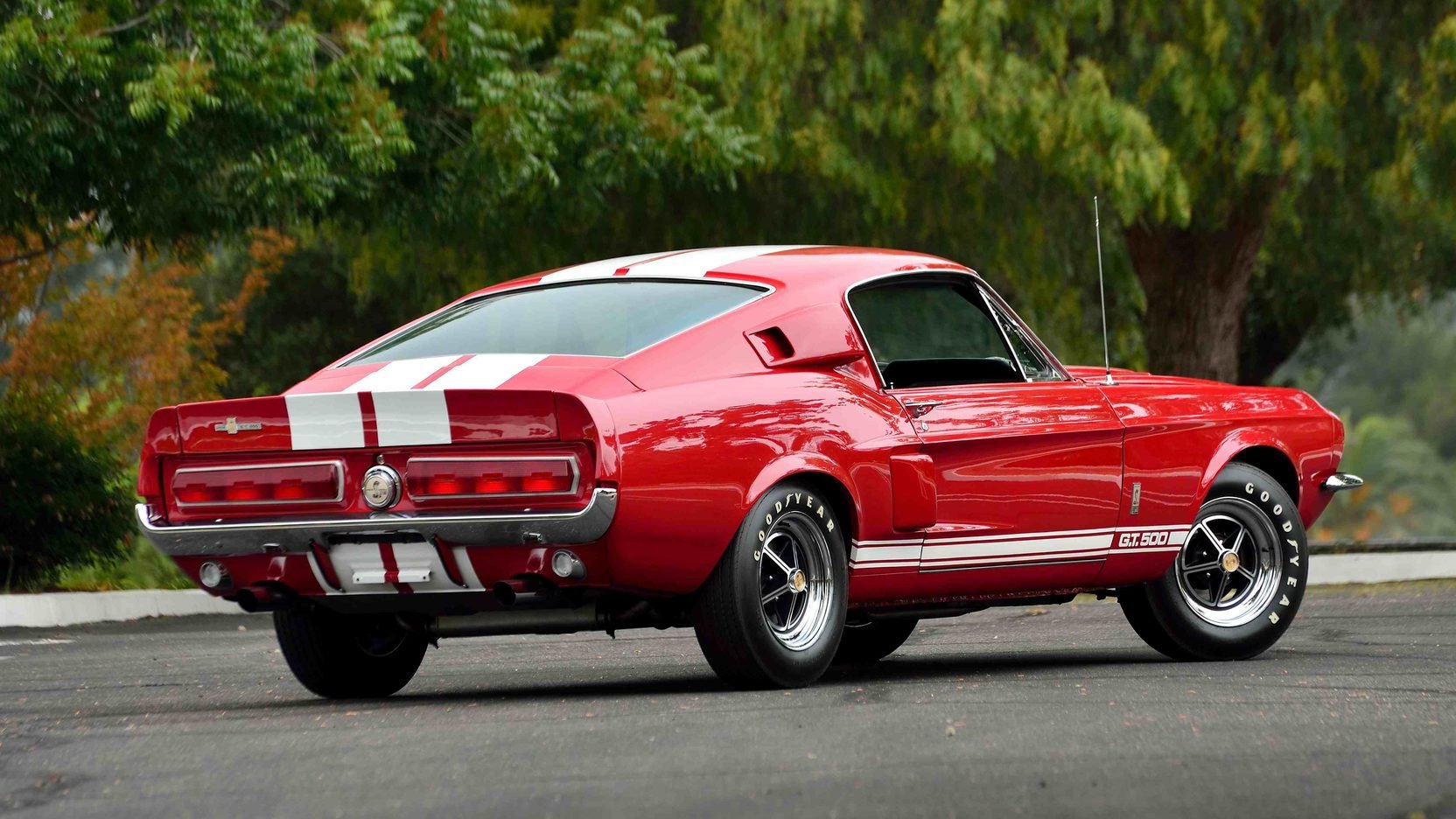 1967, Shelby, Gt500, Fastback, Ford, Mustang, Red, Cars Wallpaper