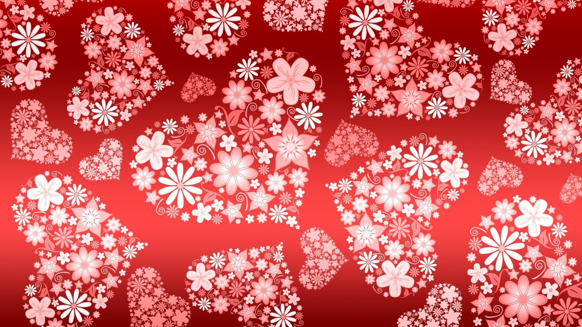 textures, Hearts Wallpaper