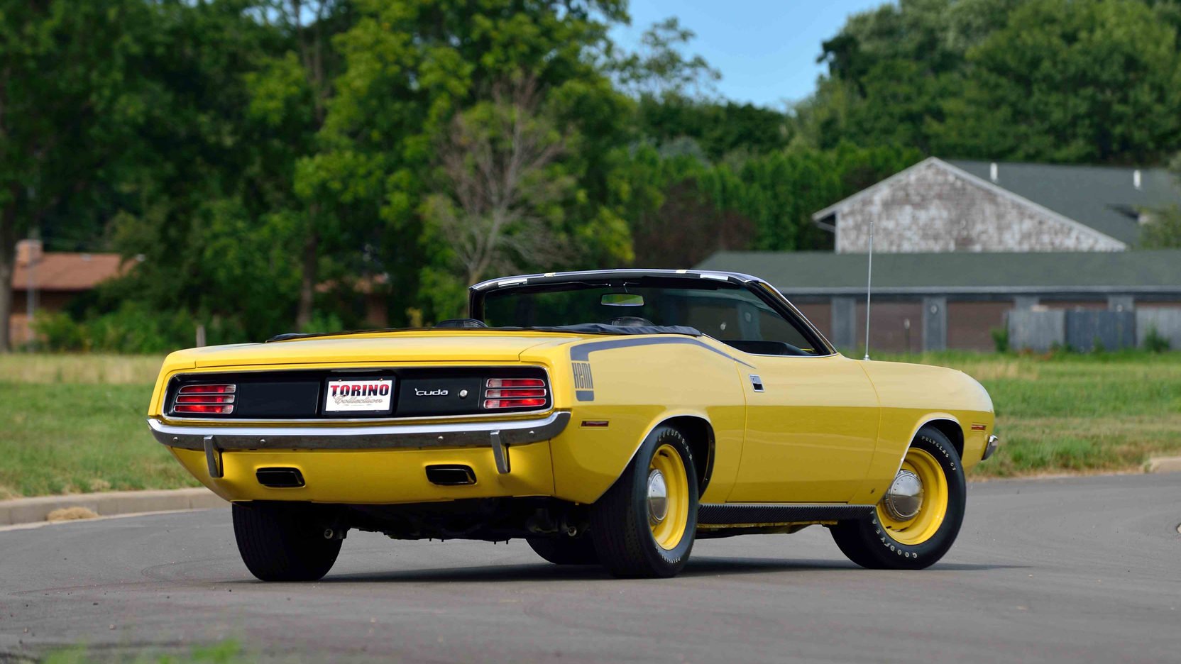 1970, Plymouth, Hemi, Cuda, Convertible, Cars, Muscle, Yellow Wallpaper