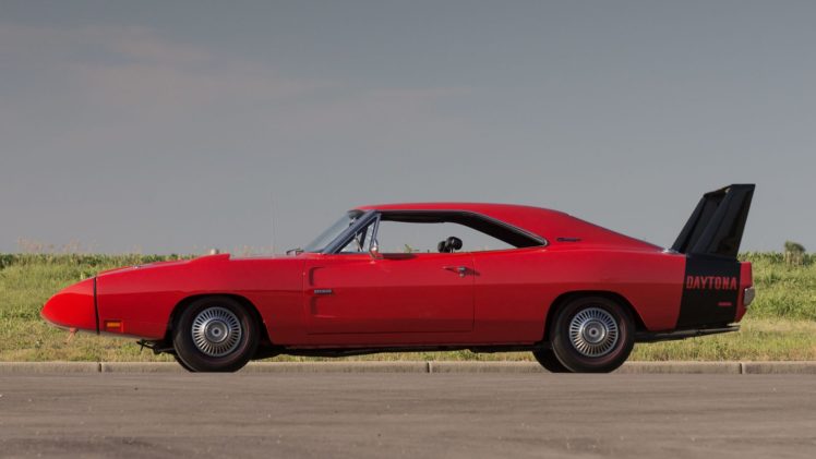 1969, Dodge, Hemi, Daytona, Cars, Muscle, Red HD Wallpaper Desktop Background