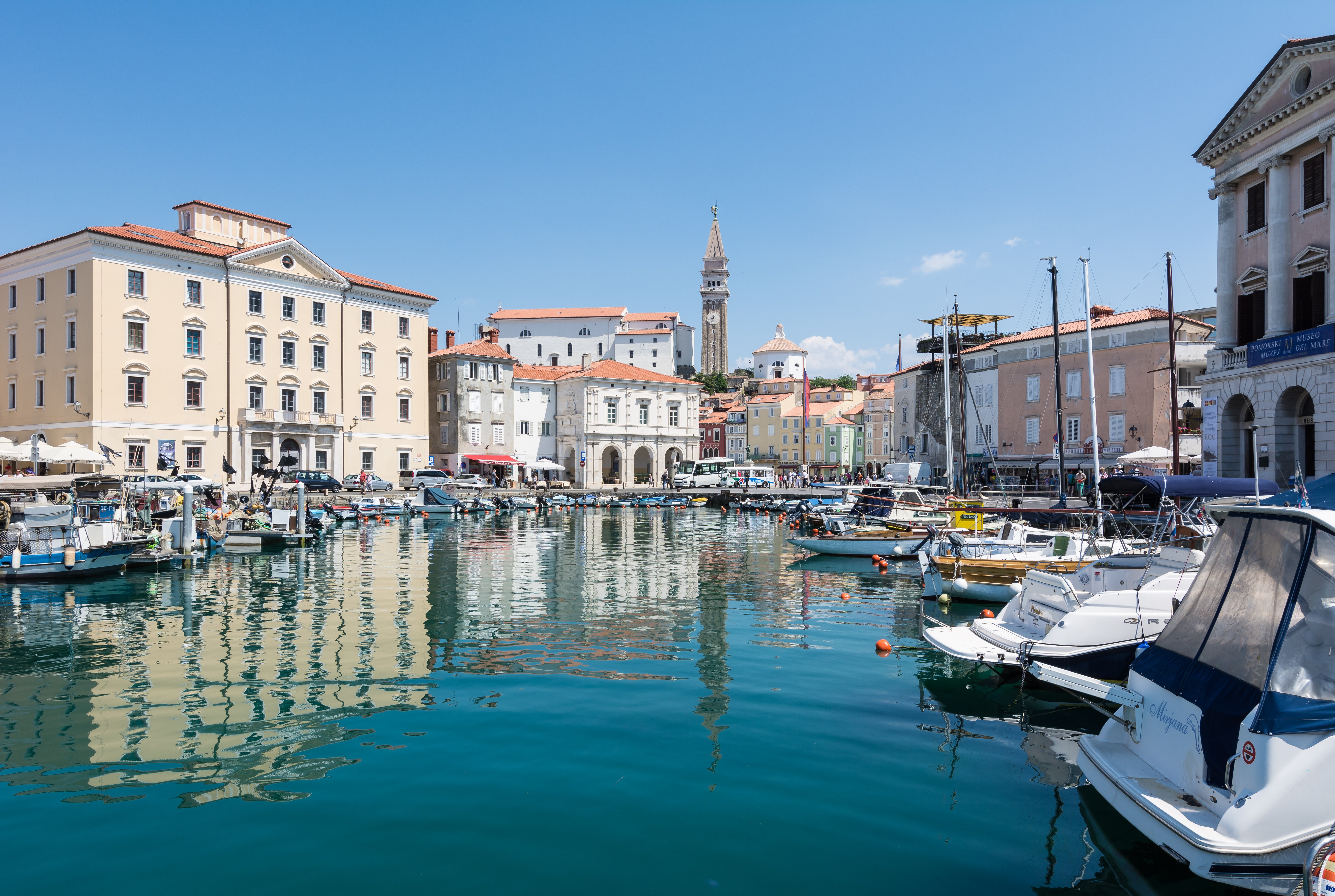 piran, Harbour, Tartini, Trg Wallpaper