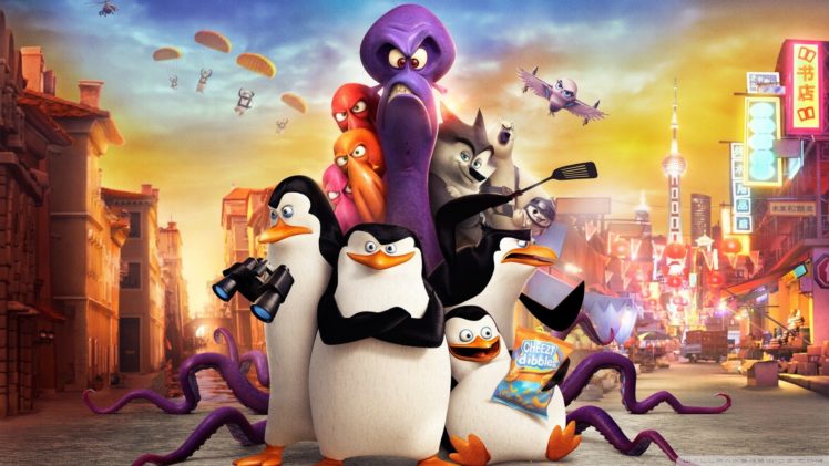 cartoons, Pinguinos, Madagascar HD Wallpaper Desktop Background