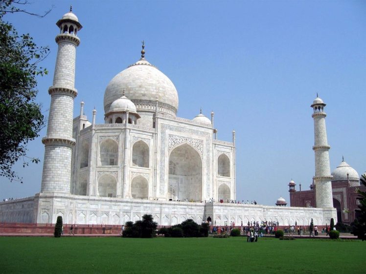 architecture, Mausoleum, Building, Indian, Indiataj, Mahal, Ancient, Water, Trees, Beauty HD Wallpaper Desktop Background