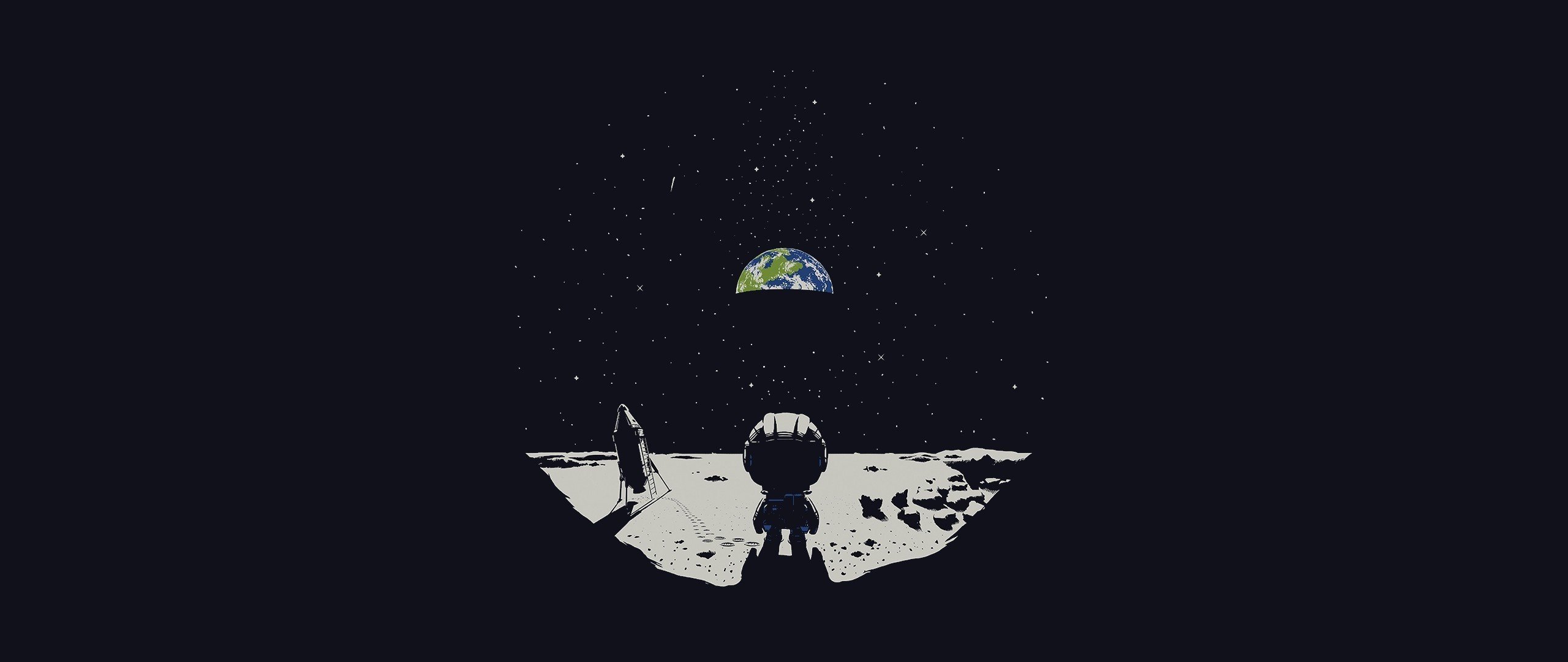 earth, Ultra wide, Moon, Kerbal, Space, Program Wallpaper