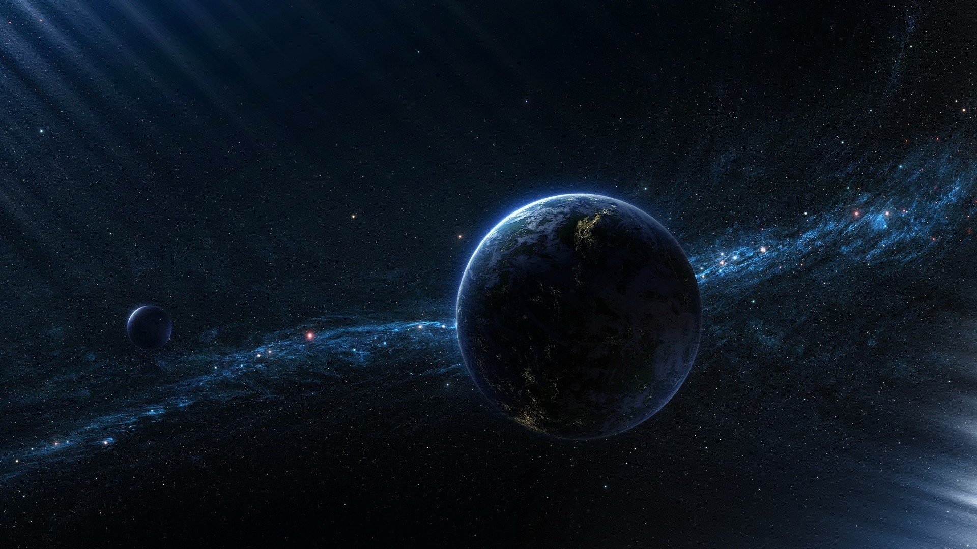 space, Stars, Planet, Digital, Art, Space, Art Wallpaper