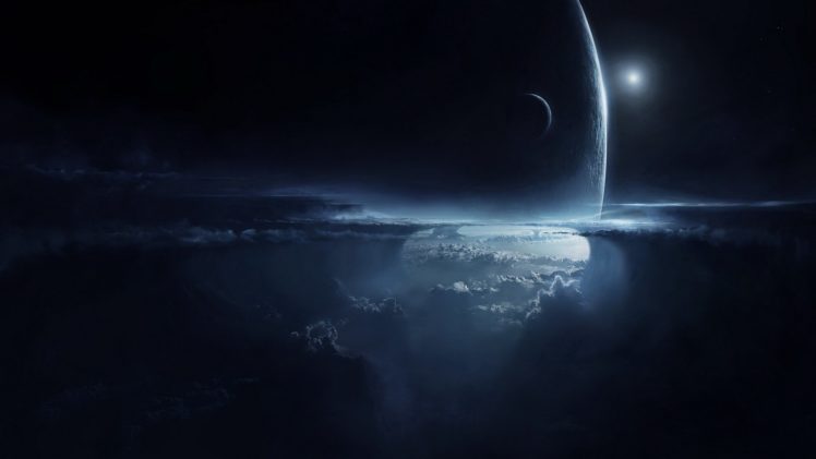 planet, Clouds, Space, Art HD Wallpaper Desktop Background
