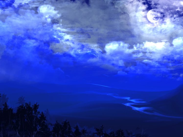 landscape, Blue, Sky, Clouds HD Wallpaper Desktop Background