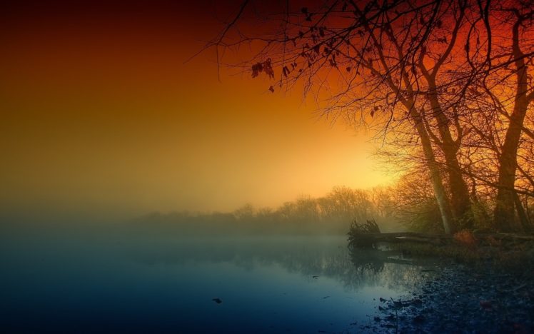 nature, Landscape, Trees, Sunset HD Wallpaper Desktop Background