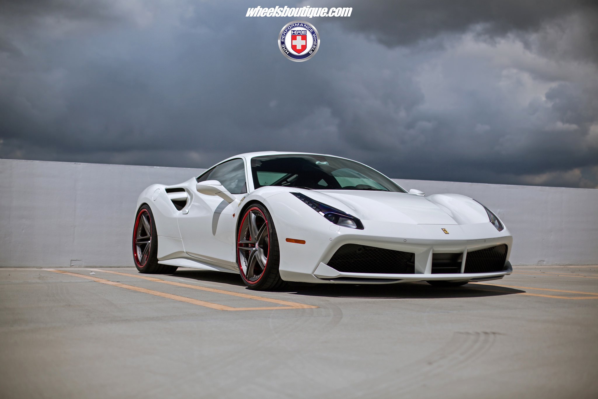 hre, Wheels, Cars, Ferrari, 488, Gtb, White Wallpapers HD / Desktop and ...