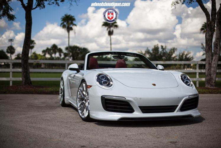 hre, Wheels, Cars, Porsche,  991 , 911, Cabriolet, White, Carrera HD Wallpaper Desktop Background