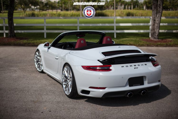 hre, Wheels, Cars, Porsche,  991 , 911, Cabriolet, White, Carrera HD Wallpaper Desktop Background