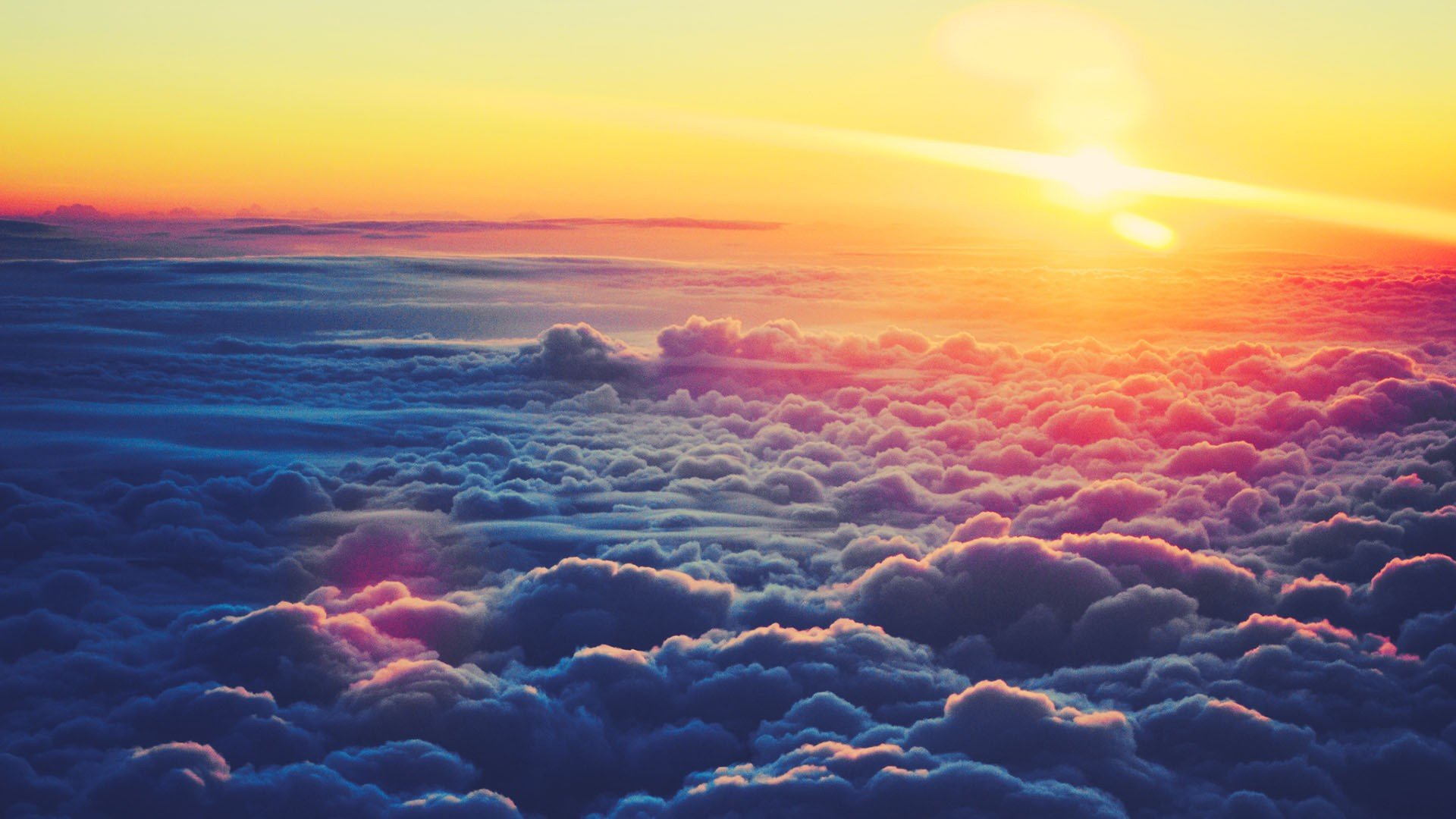 clouds, Skyscapes, Sunrise Wallpaper