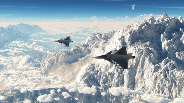 mountains, Aviation, Fighters HD Wallpaper Desktop Background