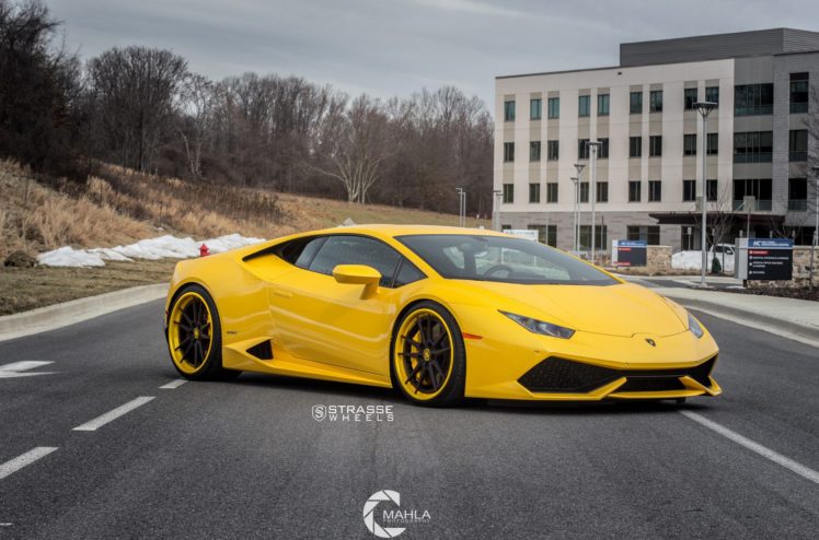 strasse, Wheels, Lamborghini, Huracan, Lp610 4, Cars, Yellow HD Wallpaper Desktop Background