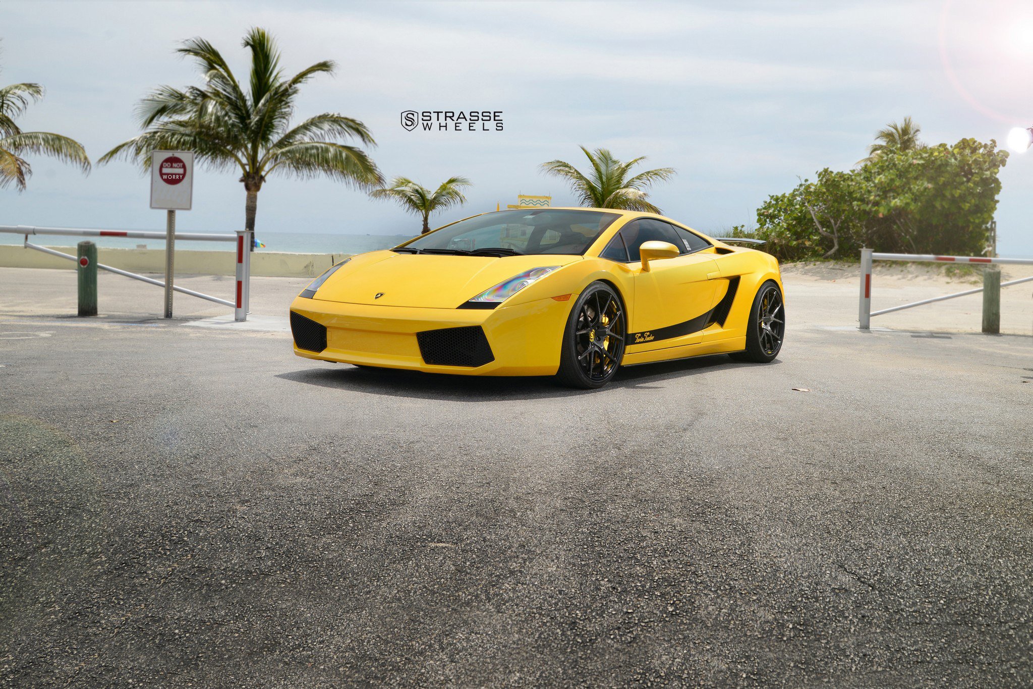 strasse, Wheels, Twin, Turbo, Lamborghini, Gallardo, Gallardo, Cars, Yellow Wallpaper