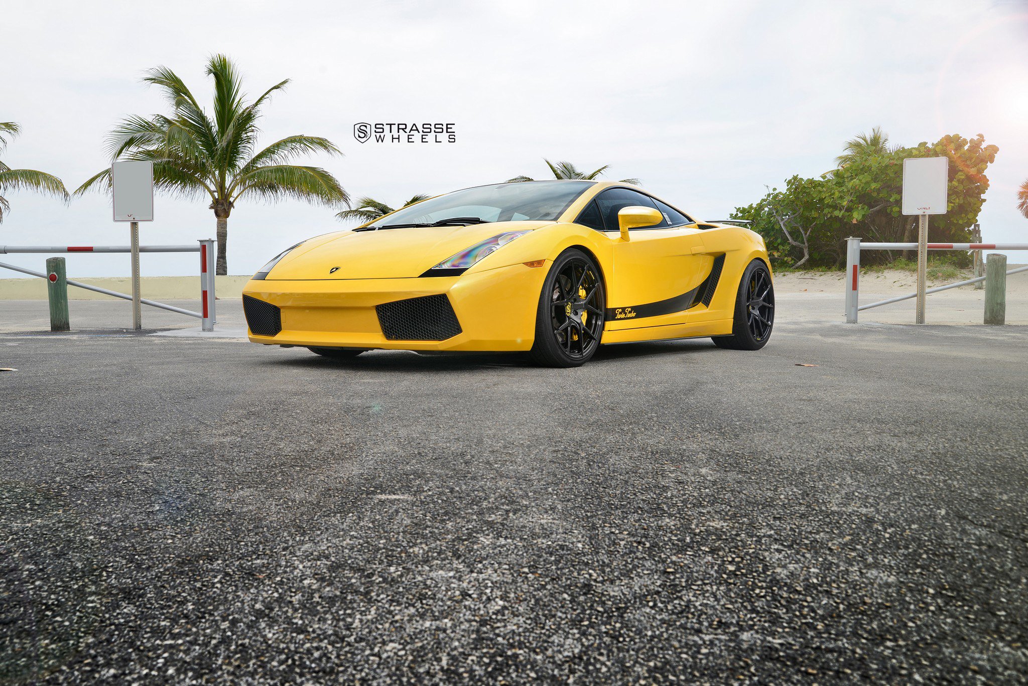 strasse, Wheels, Twin, Turbo, Lamborghini, Gallardo, Gallardo, Cars, Yellow Wallpaper