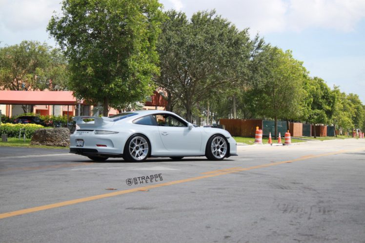 strasse, Wheels, Porsche, 911, 991, Gt3, Cars, White HD Wallpaper Desktop Background