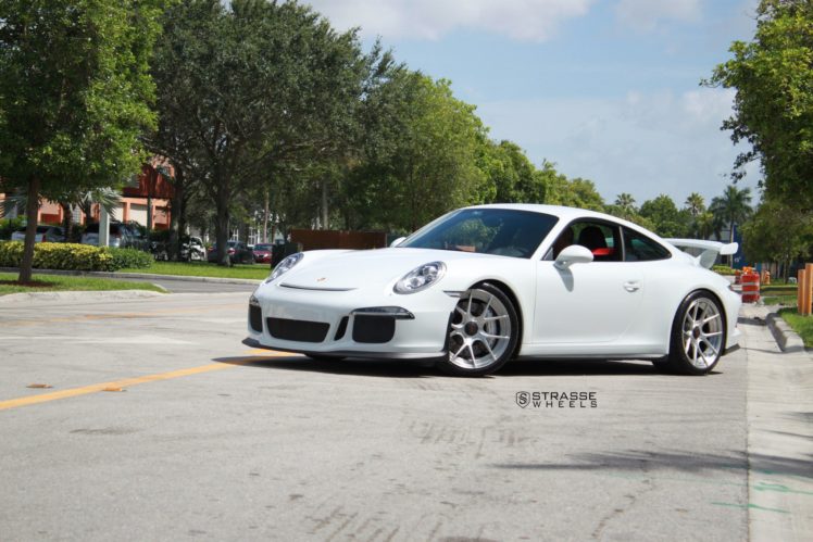 strasse, Wheels, Porsche, 911, 991, Gt3, Cars, White HD Wallpaper Desktop Background