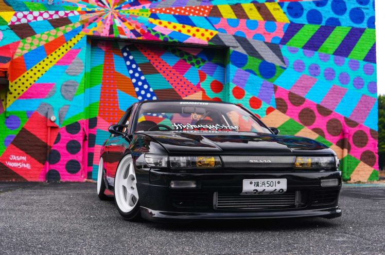 1989, Nissan, S13, Silvia, Cars, Black, Modified HD Wallpaper Desktop Background