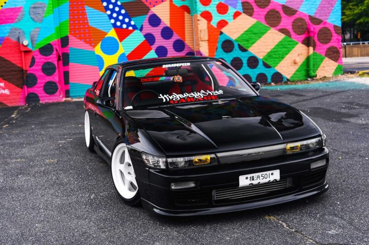 1989, Nissan, S13, Silvia, Cars, Black, Modified Wallpapers HD ...