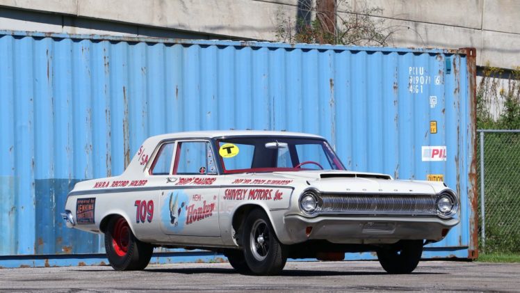 1964, Dodge, 330, Lightweight, Hemi honker, Cars, Race HD Wallpaper Desktop Background