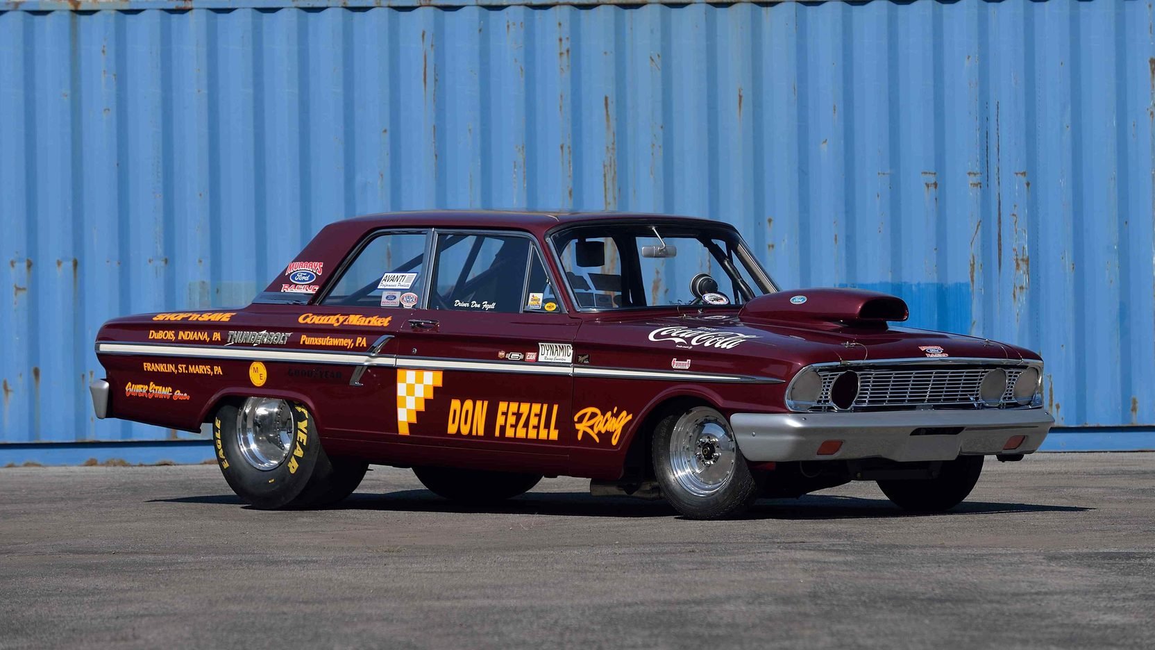 1964, Ford, Fairlane, Drag, Car, Cars, Racecars Wallpaper