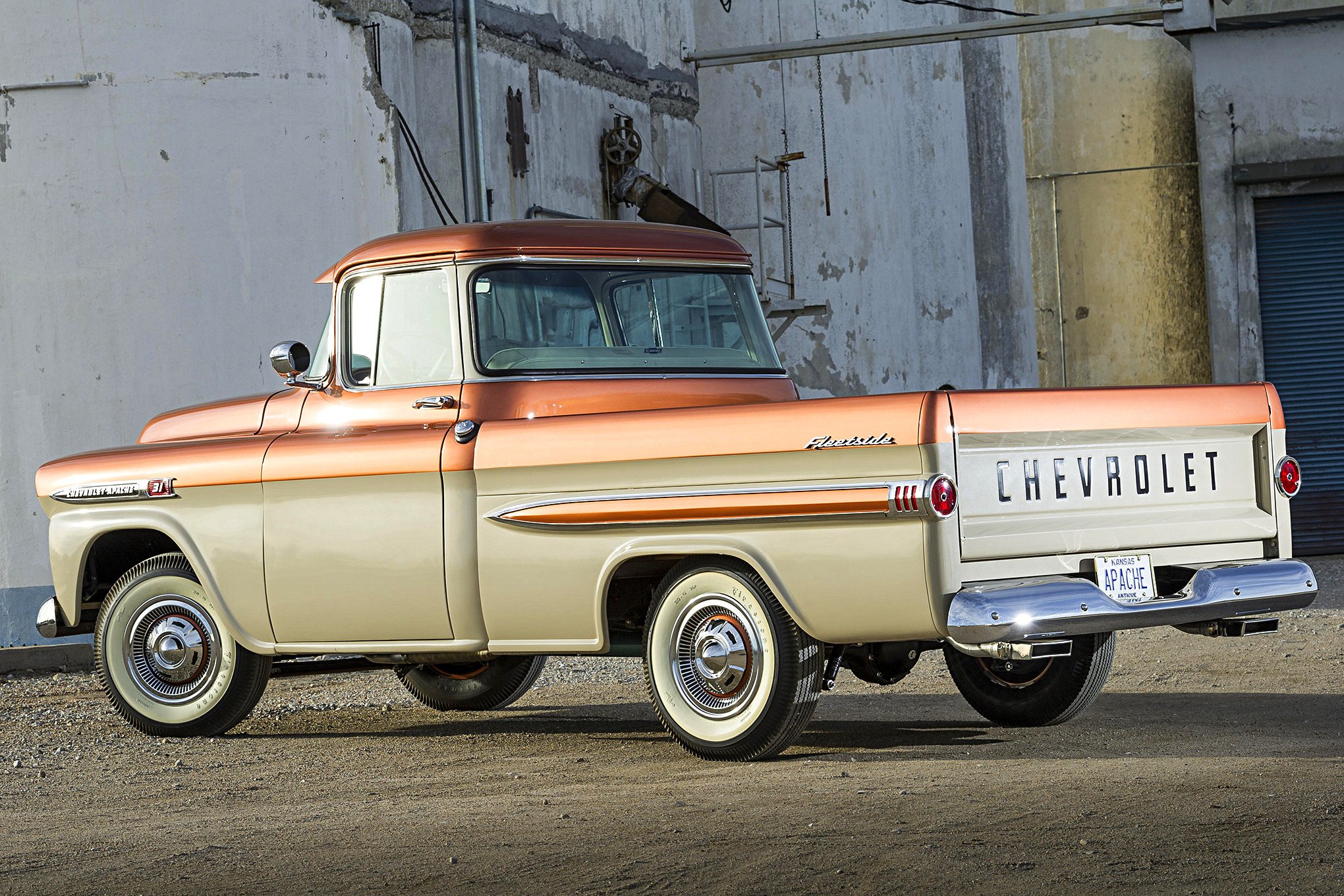1959, Chevrolet, Apache, Pickup, Truck Wallpaper