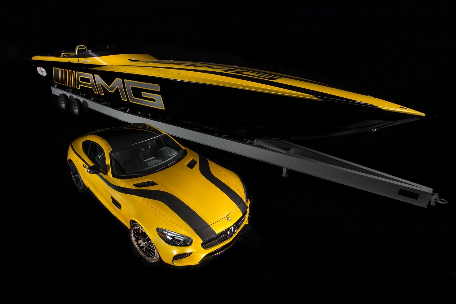 2016, Mercedes, Amg, Gts, Us version,  c190 , Cars, Coupe, Yello Wallpaper