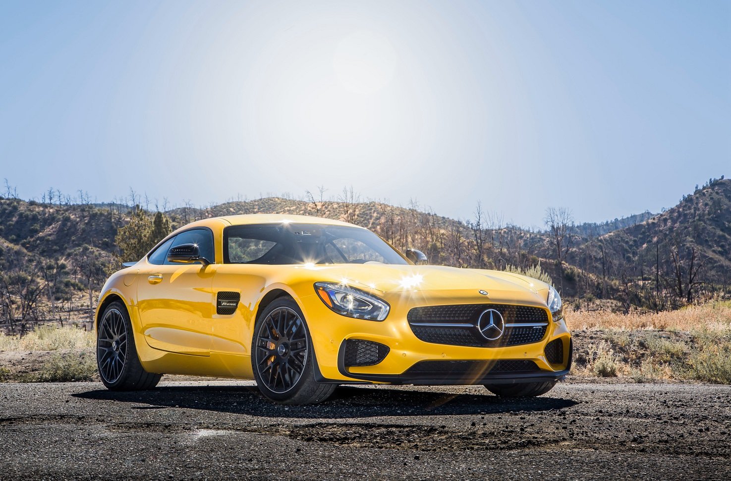2016, Mercedes, Amg, Gts, Us version,  c190 , Cars, Coupe, Yello Wallpaper