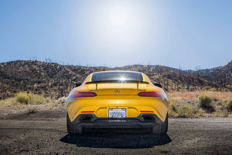 2016, Mercedes, Amg, Gts, Us version,  c190 , Cars, Coupe, Yello HD Wallpaper Desktop Background