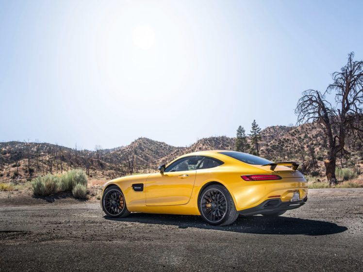 2016, Mercedes, Amg, Gts, Us version,  c190 , Cars, Coupe, Yello HD Wallpaper Desktop Background