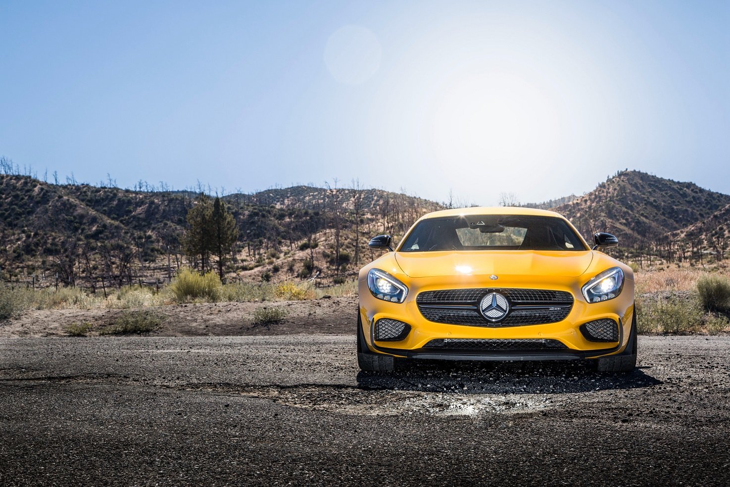 2016, Mercedes, Amg, Gts, Us version,  c190 , Cars, Coupe, Yello Wallpaper