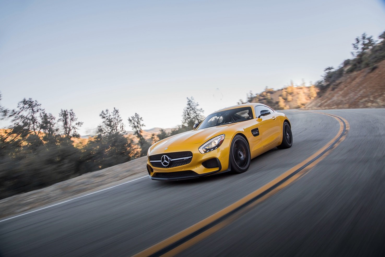 2016, Mercedes, Amg, Gts, Us version,  c190 , Cars, Coupe, Yello Wallpaper