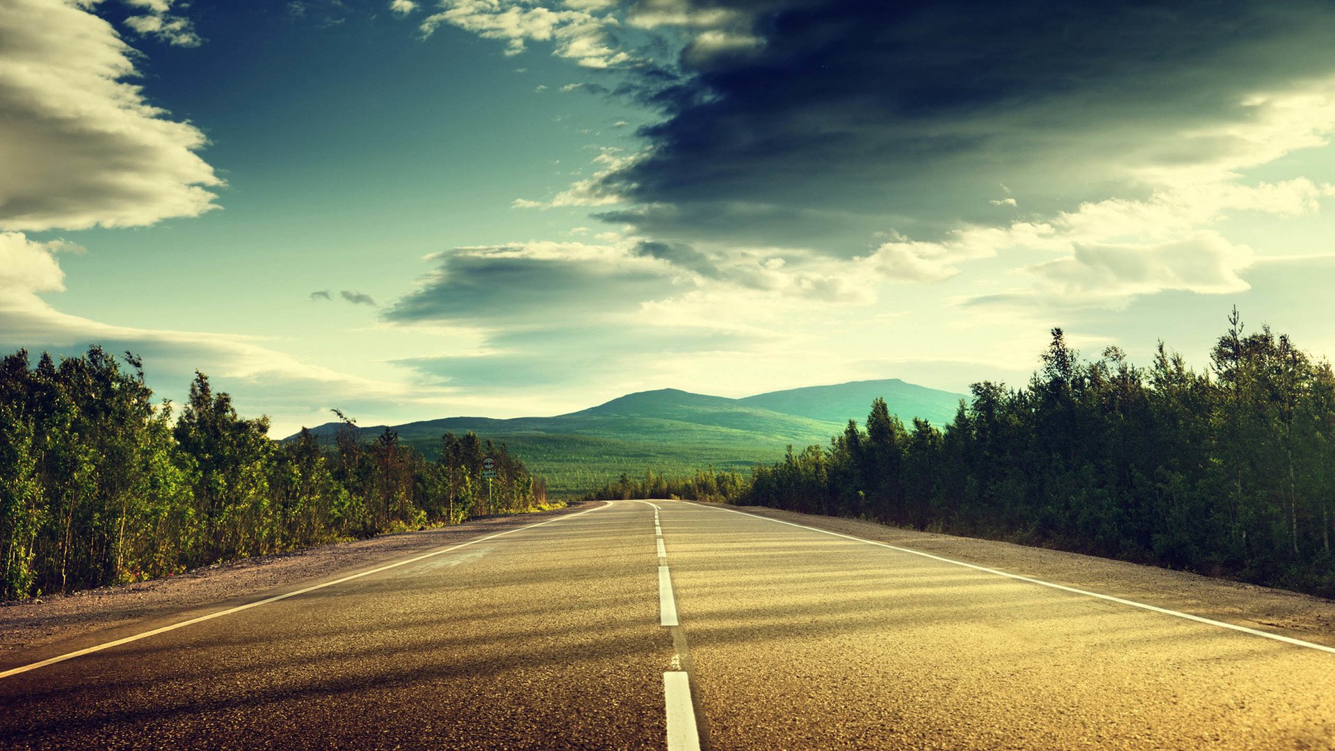 nature, Landscape, Beauty, Road, Sky, Clouds, Tree Wallpaper
