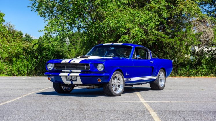1966, Ford, Mustang, Fastback, Cars, Blue HD Wallpaper Desktop Background