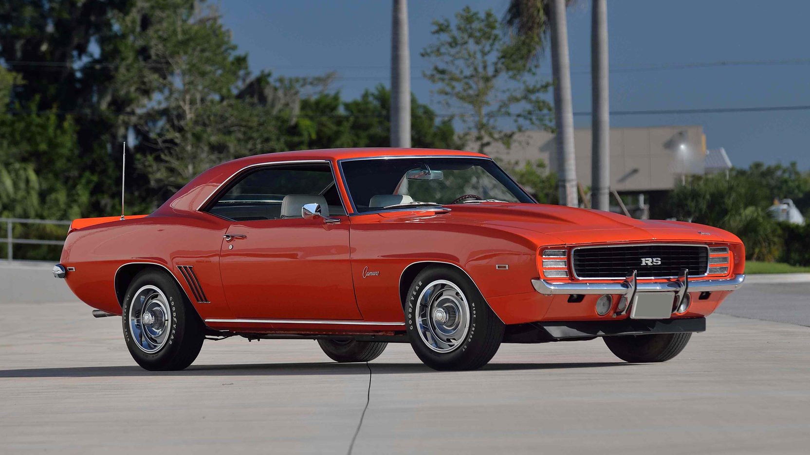 1969, Chevrolet, Copo, Camaro,  rs , Cars, Orange Wallpaper