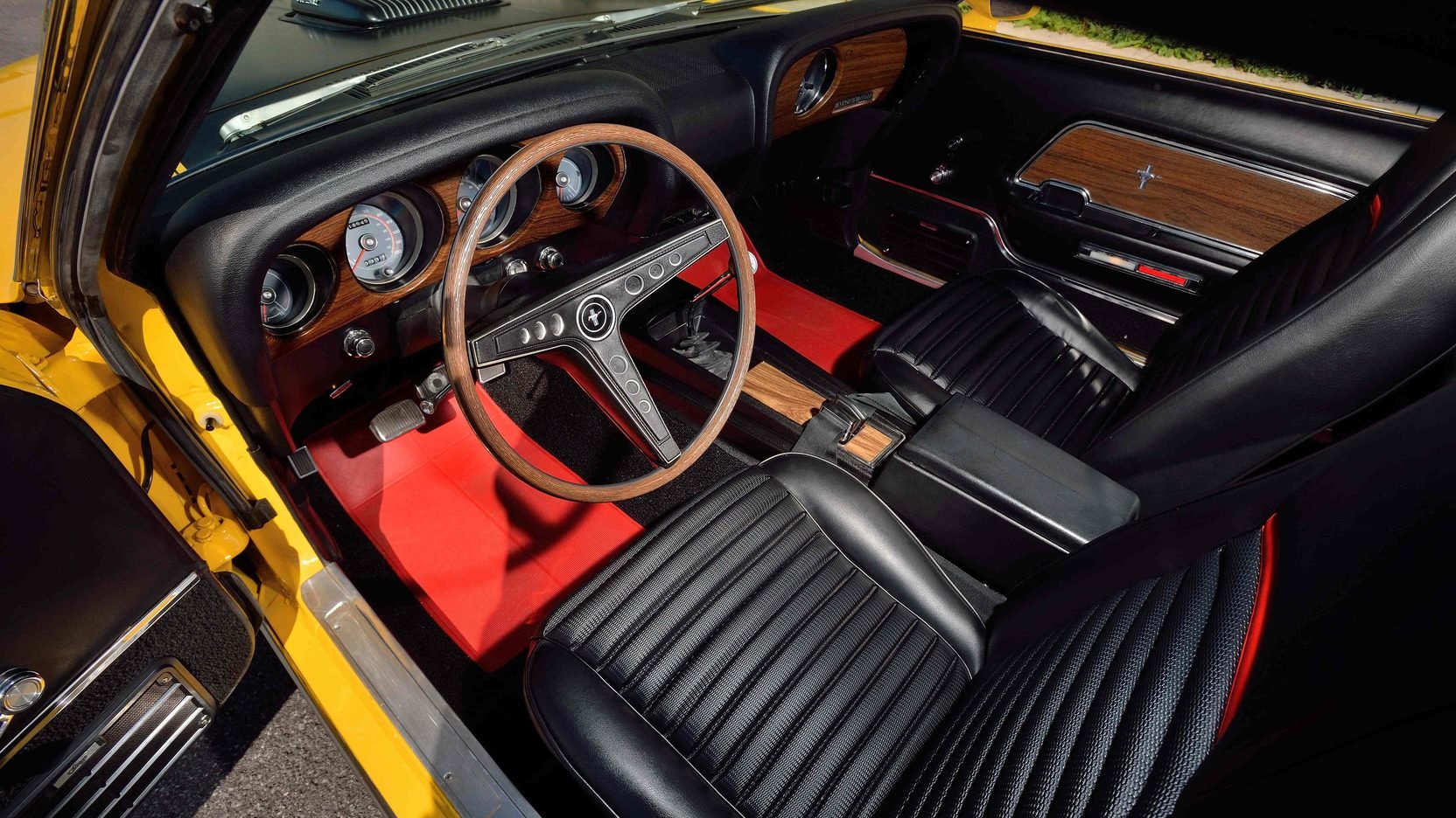 1969, Ford, Mustang, Mach 1, Fastback, Cars, Yellow Wallpaper