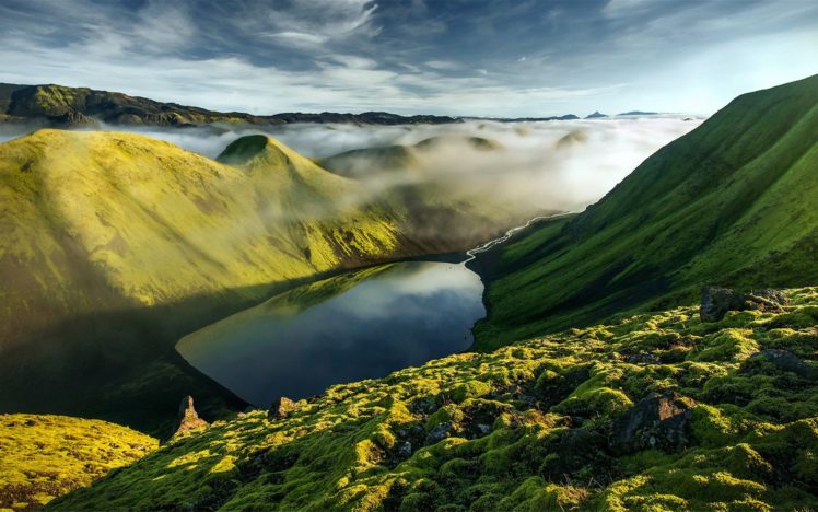landscape, Natural, Beautiful, Mountain, Scenery, Green, Lake HD Wallpaper Desktop Background